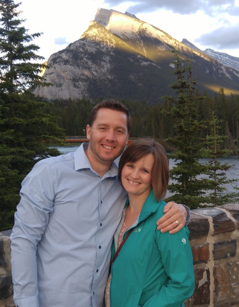 Kevin Woolley and his wife together in the mountains. Kevin Woolley and his wife together in the mountains.